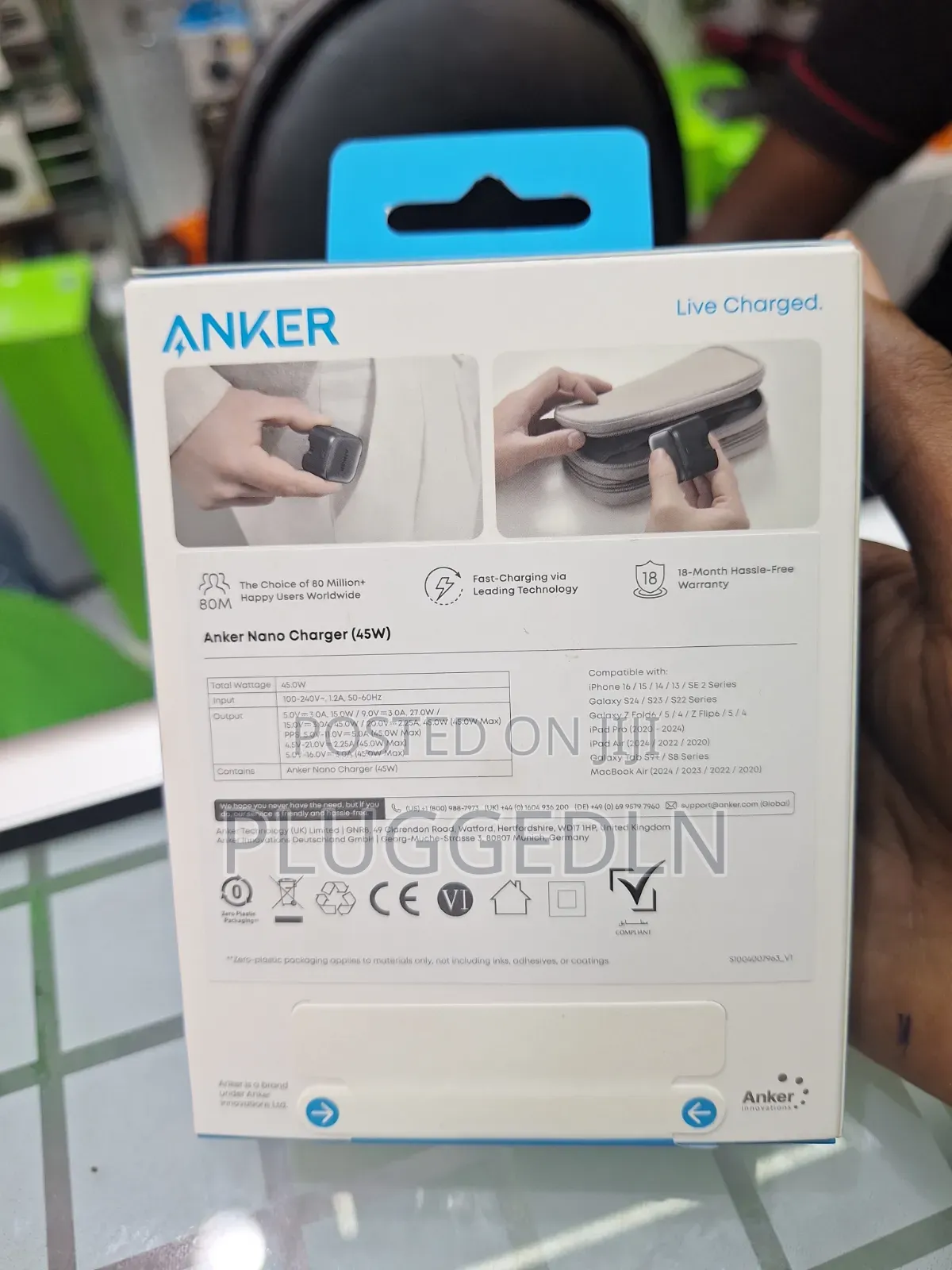 Anker *45w Foldable Plug Adapter.