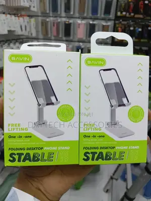 Bavin Ps-19 Portable Foldable Phone Holder Stand - Black
