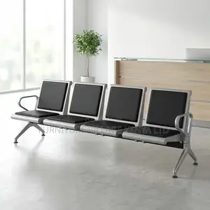 4-Seater Heavy Duty Padded Guest Reception Bench