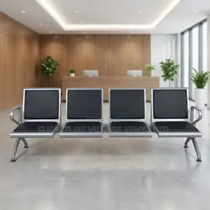 4-Seater Heavy Duty Padded Guest Reception Bench