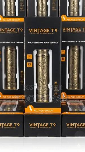Vintage T9 Professional Hair Clipper - Dragon Engraved Trimmer.