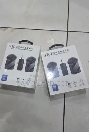 F11-2 Dual Clip Wireless Lavalier Mic for Android iPhone