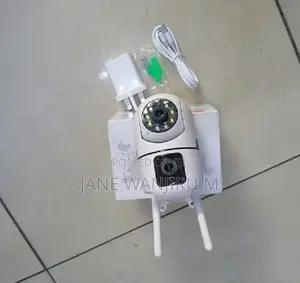 Wifi Smart Camera Dual Lens - Pan Tilt Zoom + Fixed View - 360°