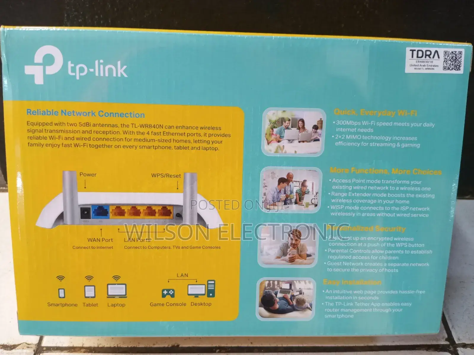 Tp Link Wireless N Router. 300mbs/ Tl-Wr840n