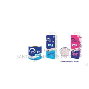 Toilex Poa 2 Ply 100 Sheets Blue/Pink Printed Toilet Tissue Paper