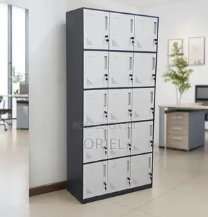 Office Cabinet : Secure 15-Locker Office Cabinet