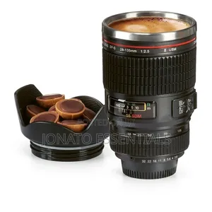 Camera Lens Mug Stainless Steel Insulated Thermos Cup