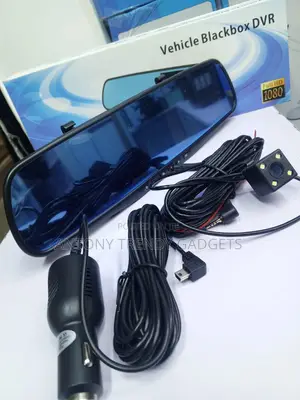 Vehicle Blackbox DVR 4.3” Mirror Dash Cam Front Rear