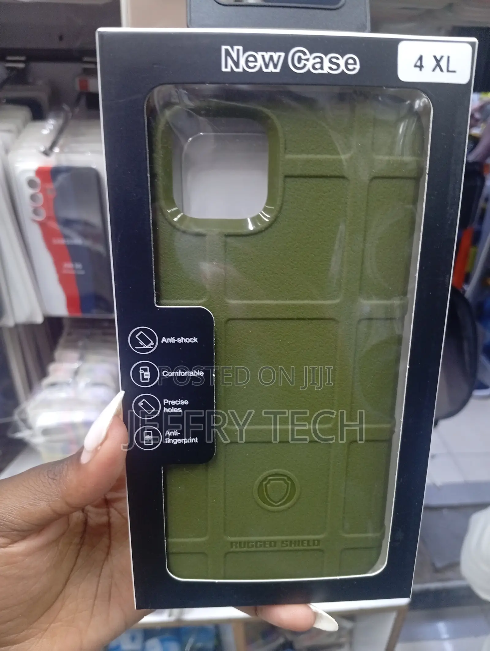 Google Pixel 4 Xl Green Rugged Shield Protective Phone Case