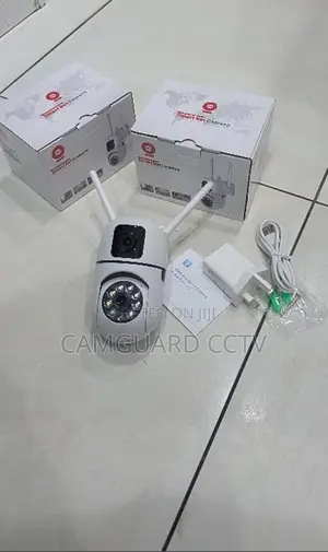 Smart Dual Lens PTZ Security Camera – Wifi, V380 Pro, Type-C Powered