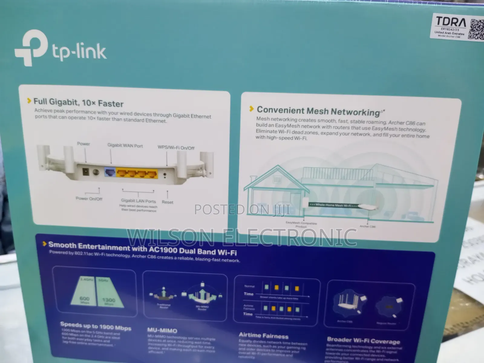 Tp Link Ac1900 Archer Router. 1900mbps Speed
