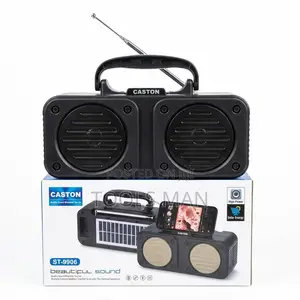 Caston St-9906 Solar Bluetooth Bass Speaker: Fm Radio, Usb,Mem Card