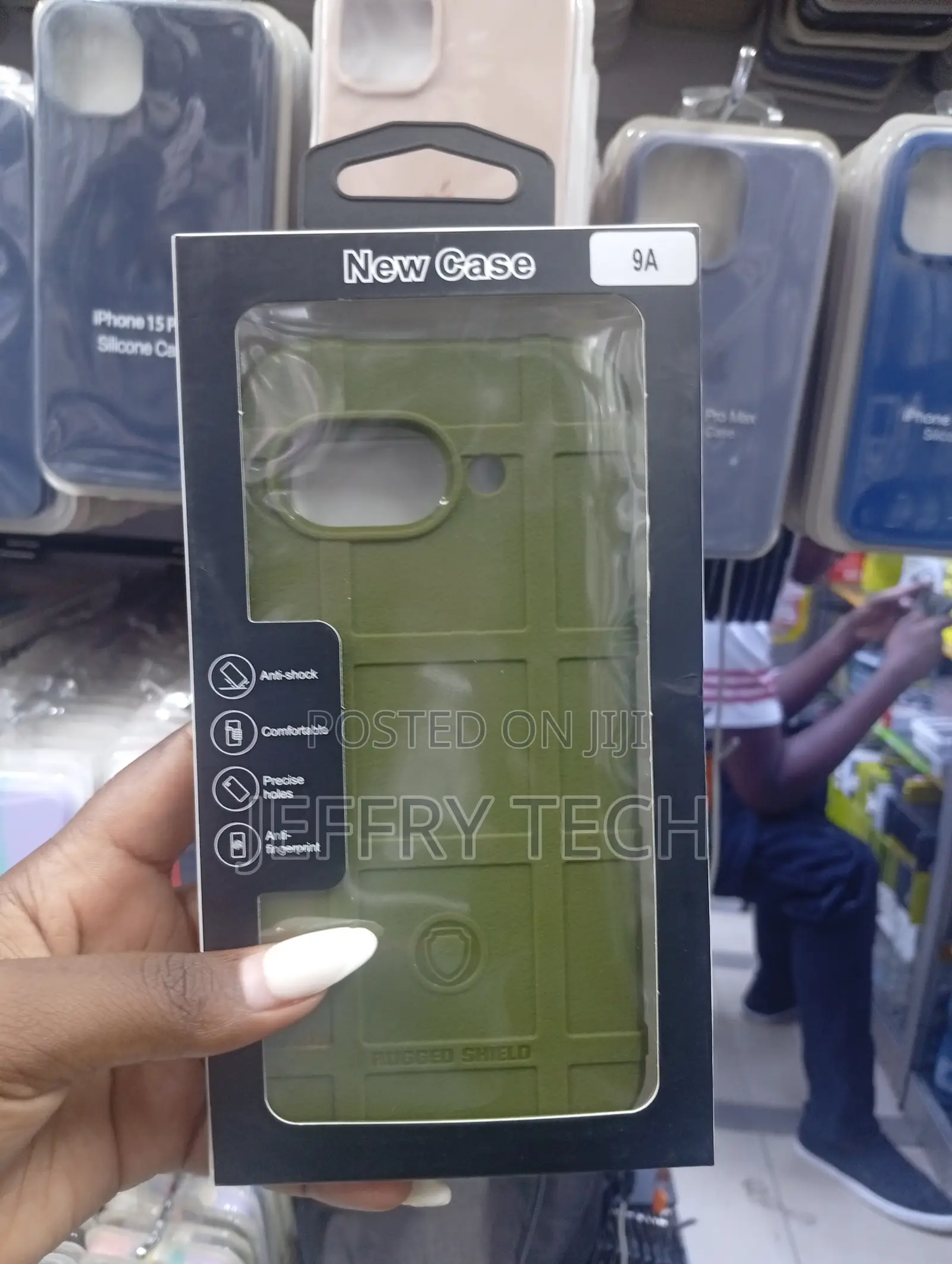 Google Pixel 9a Distinctive Textured Square-Grid Pattern Case