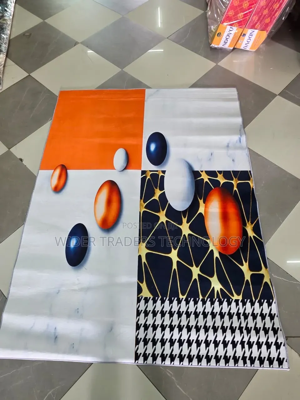 Hd Carpet Rug With 3d Design Elements