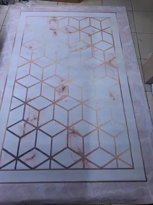 Hd Carpet Rug With 3d Design Elements 5x8
