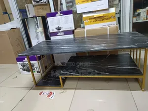Modern Marble-Effect Coffee Table