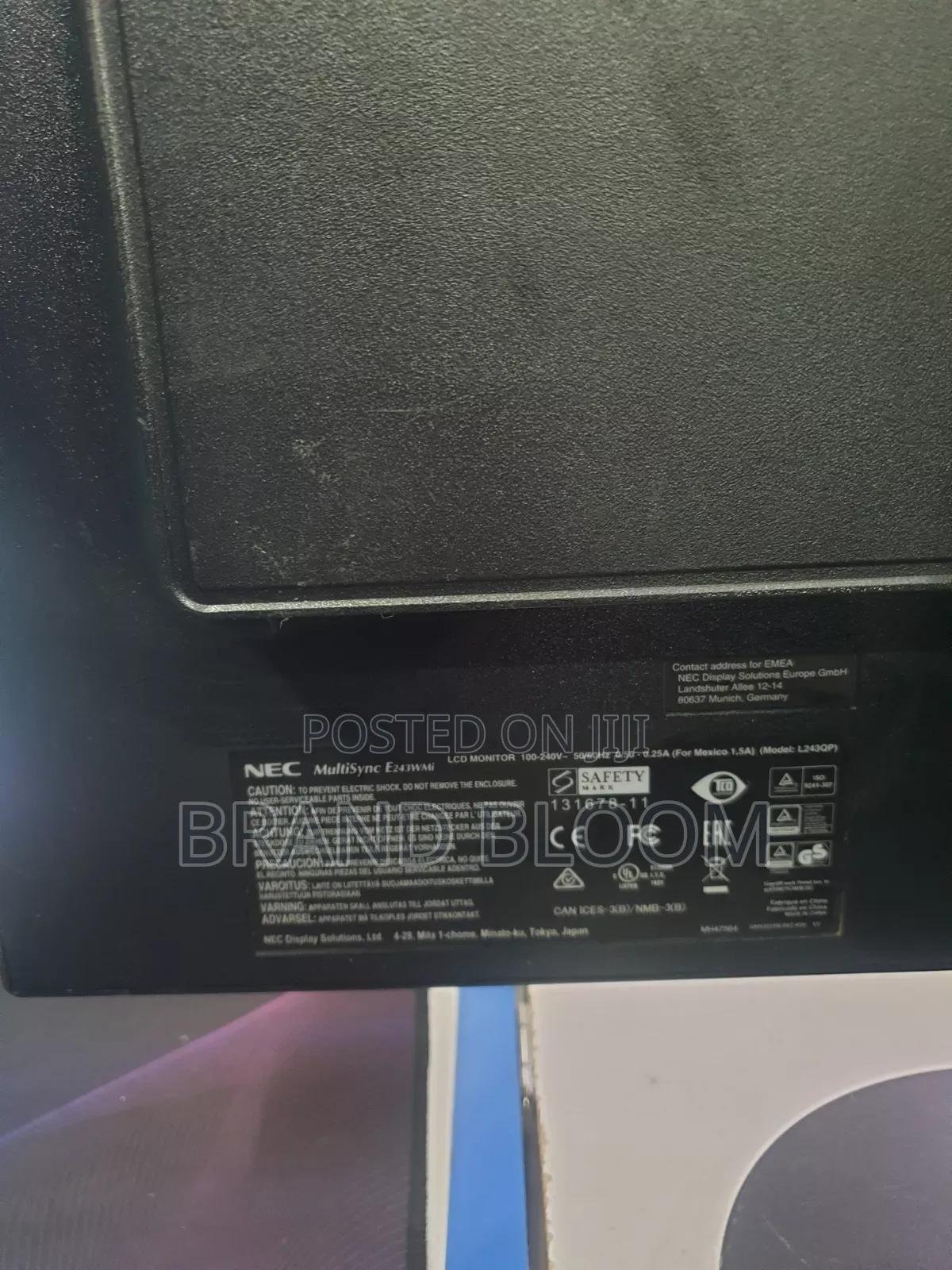 Nec 24" Ips Full Hd Monitor