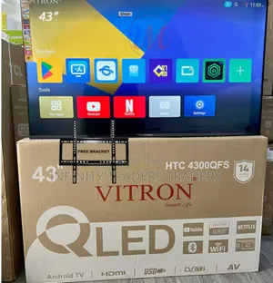 Vitron 43" Qled Smart Android Frameless