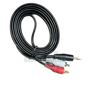 New 3.5mm (1/8") Male to 2 Rca Male Stereo Audio Cable