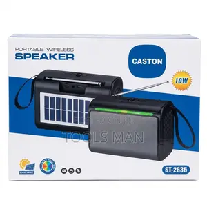 Caston St-2635 Solar Wireless Speaker -Bluetooth, Fm Radio,Usb RGB