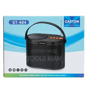 Caston St-404 Solar Wireless Speaker:Bluetooth,Flash,Fm Radio Hd Bass