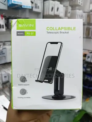 Bavin 360° Rotatable Base Mobile Phone Stand - Black