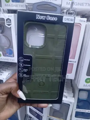iPhone 12 Pro Max Army Green Rugged Shield Protective Case
