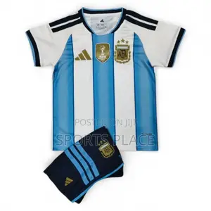 Kids Argentina Home World Cup 26 Jersey