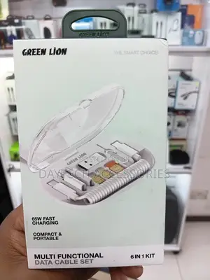 The Green Lion 6-in-1 Multi-Functional Data Cable Set