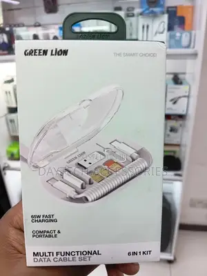 The Green Lion 6-in-1 Multi-Functional Data Cable Set