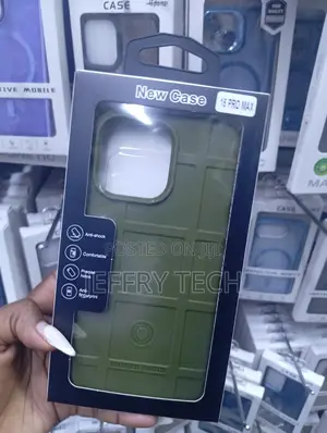 iPhone 15 Pro Max Green Rugged Shield Protective Case