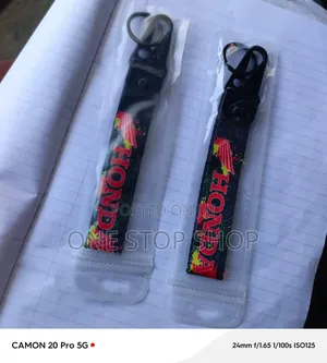 2pc Honda Secure Attachment Motorist Key Holder Rags Chain