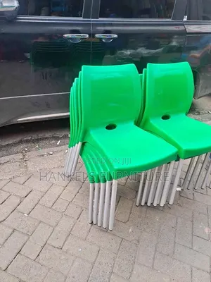 Plastic Armless Chair With Metal Legs – Stackable Event Chair