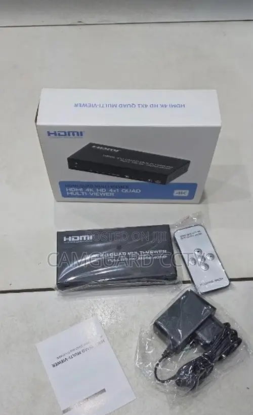 Hdmi Quad Multi-Viewer 4x1 Switch Split Screen With Remote