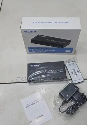 4 Port Hdmi Multi-Viewer 1 Output Split Screen Switch
