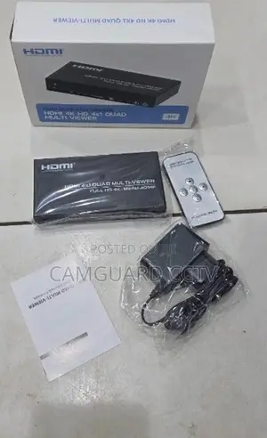 Hdmi 4 in 1 Out Quad Screen Splitter With Remote Control