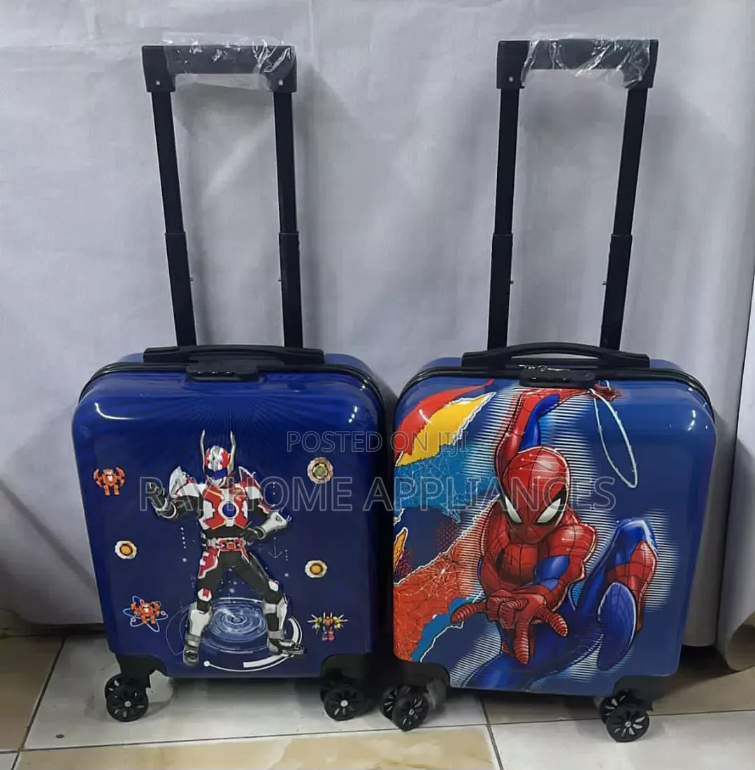 Kids’ Hard-Shell Suitcase Design, With Wheels and Pull Handle.