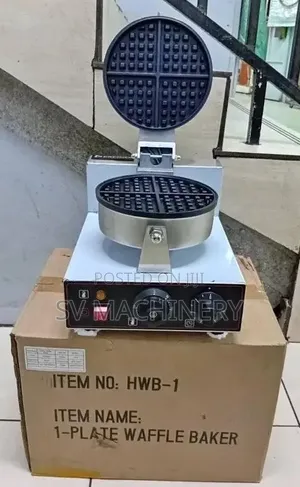 Heavy Duty Single Waffle Baker Machine