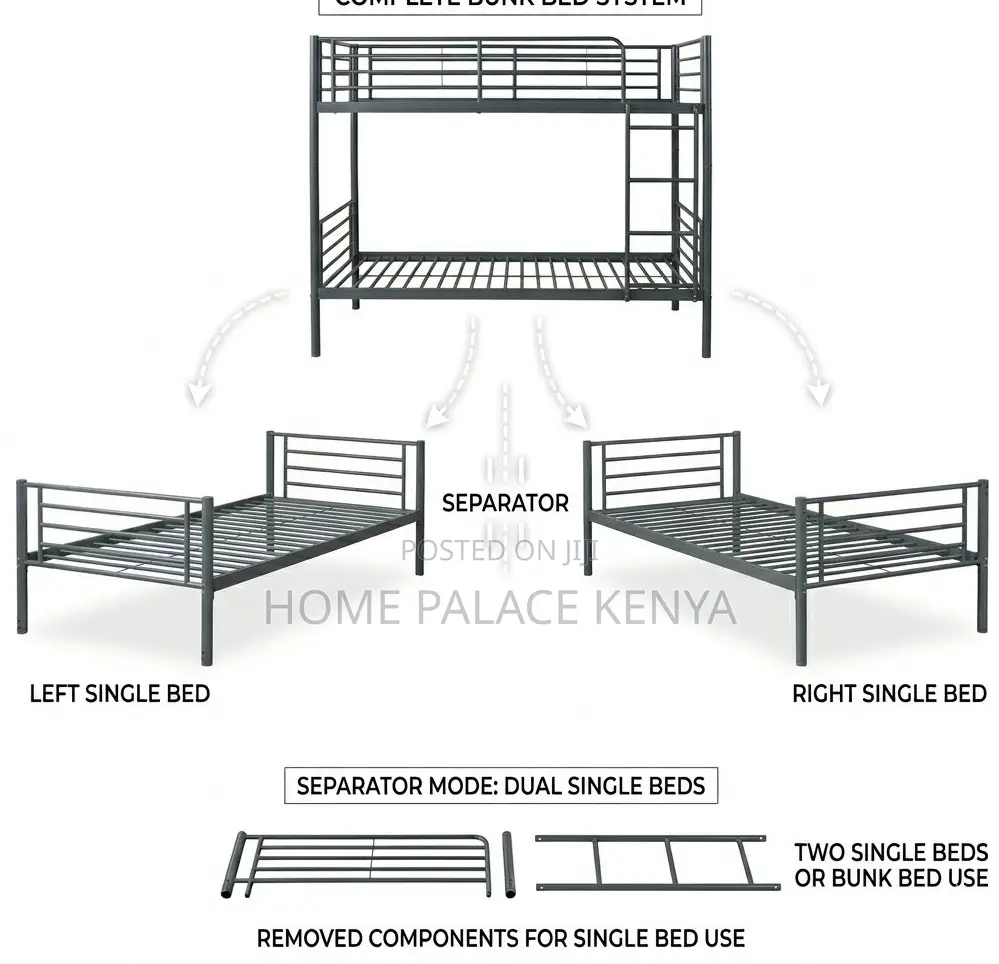Bunk Bed: Durable Modern Kids Bunk Bed