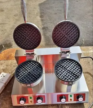 Heavy Duty Double Waffle Baker Machine