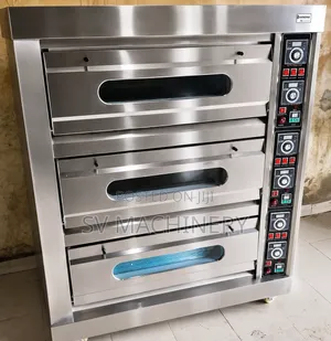 Heavy Duty 3 Deck 6 Tray Industrial Oven
