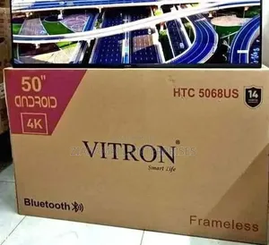Vitron Tv 50 Inch Smart Frameless Bigger Screen, Smarter Living