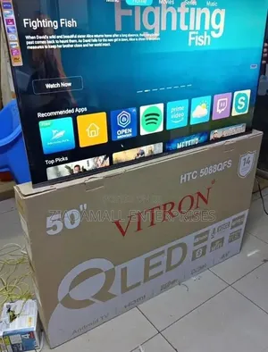 Vitron Tv Qled 50 Inch Smart Android Smart Viewing, Elevated Design