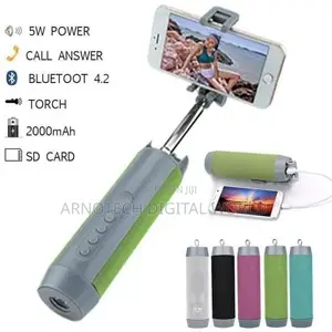Wireless, Selfie Stick, Power Bank, Mobile Stand, Led Torch