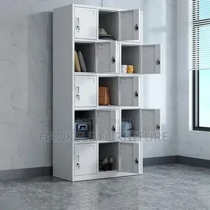 15 Locker Cabinet – Metal Multi-Compartment Storage