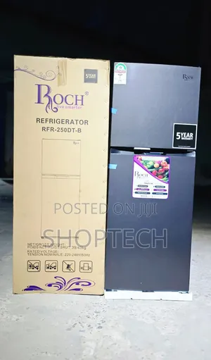 197 Litres Roch RFR-250-Dt-B Double Door No Frost Refrigerator