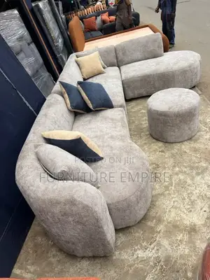 Moon Stone Curve Sectional Sofa Set