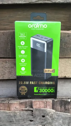 New Oraimo 30000mah Super Fast Power Bank
