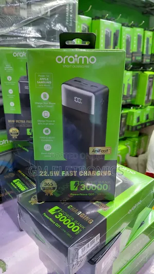 Oraimo 22.5w Powernova Q31(Opb-7300q) Power Bank.