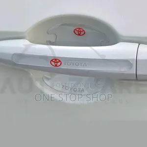 4+4pc Toyota Logo Transparent Antiscratch Sticker for Handles+Bowls